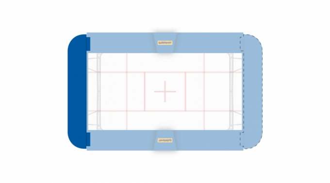 Frame pads 80 mm SAFETY PLUS, front side