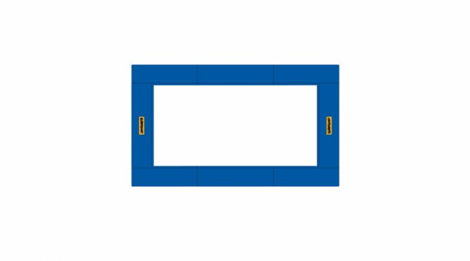 Frame pads BLUE - complete set